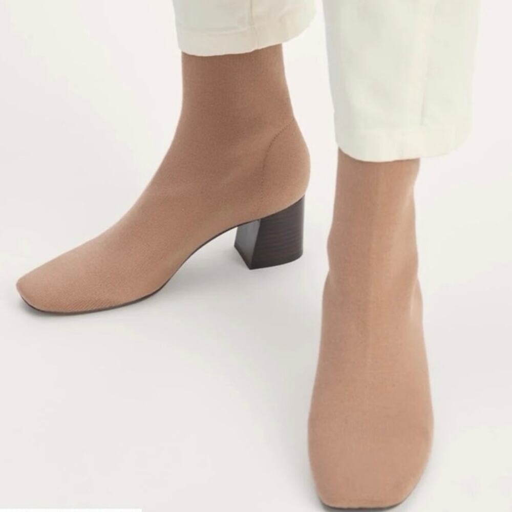 Everlane The Day Boot in ReKnit Cinnamon Latte Size 6.5 NIB